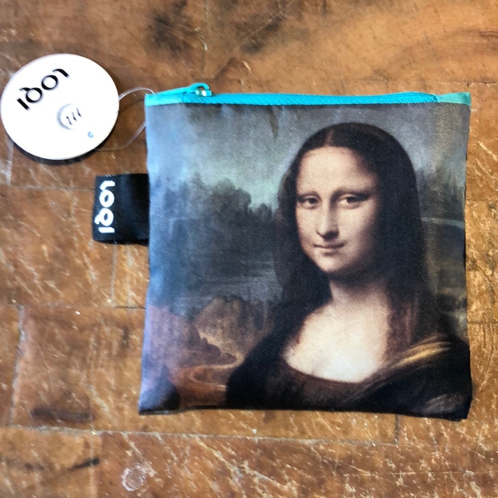 Mona Lisa coin purse and shopping bag
